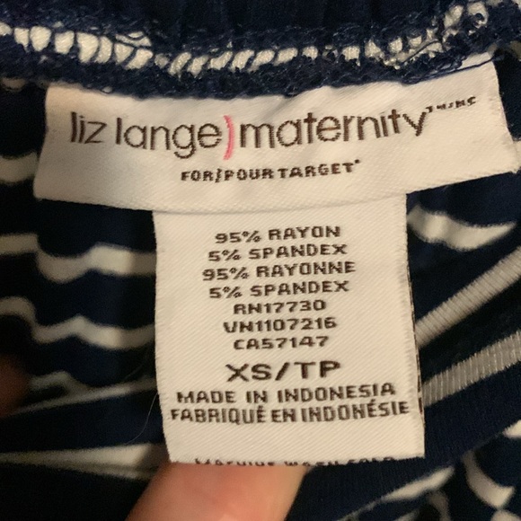 Maternity Skirt - Navy & White Stripes, Size XS - Picture 3 of 3